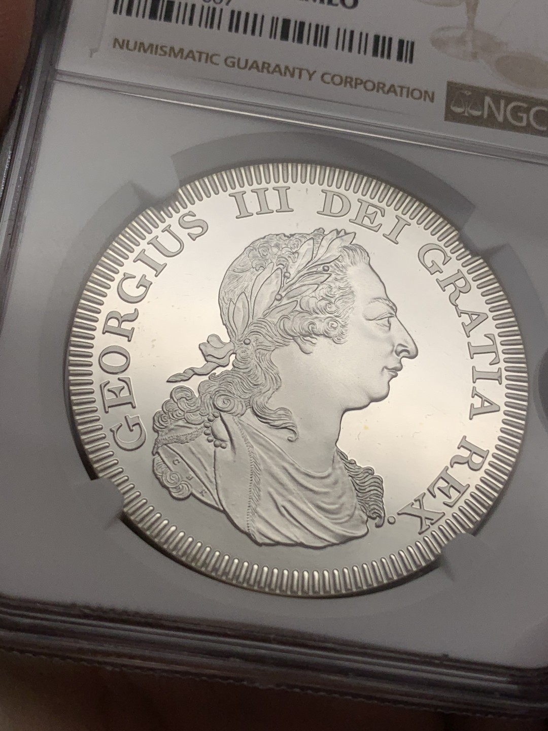 《竞宝斋》第108场-周日，周一 ，周四3场连拍（全场包邮） NGC PF69UC“1808”英国乔治三世10R，银版仅制造50枚，十分罕见，顶级品相