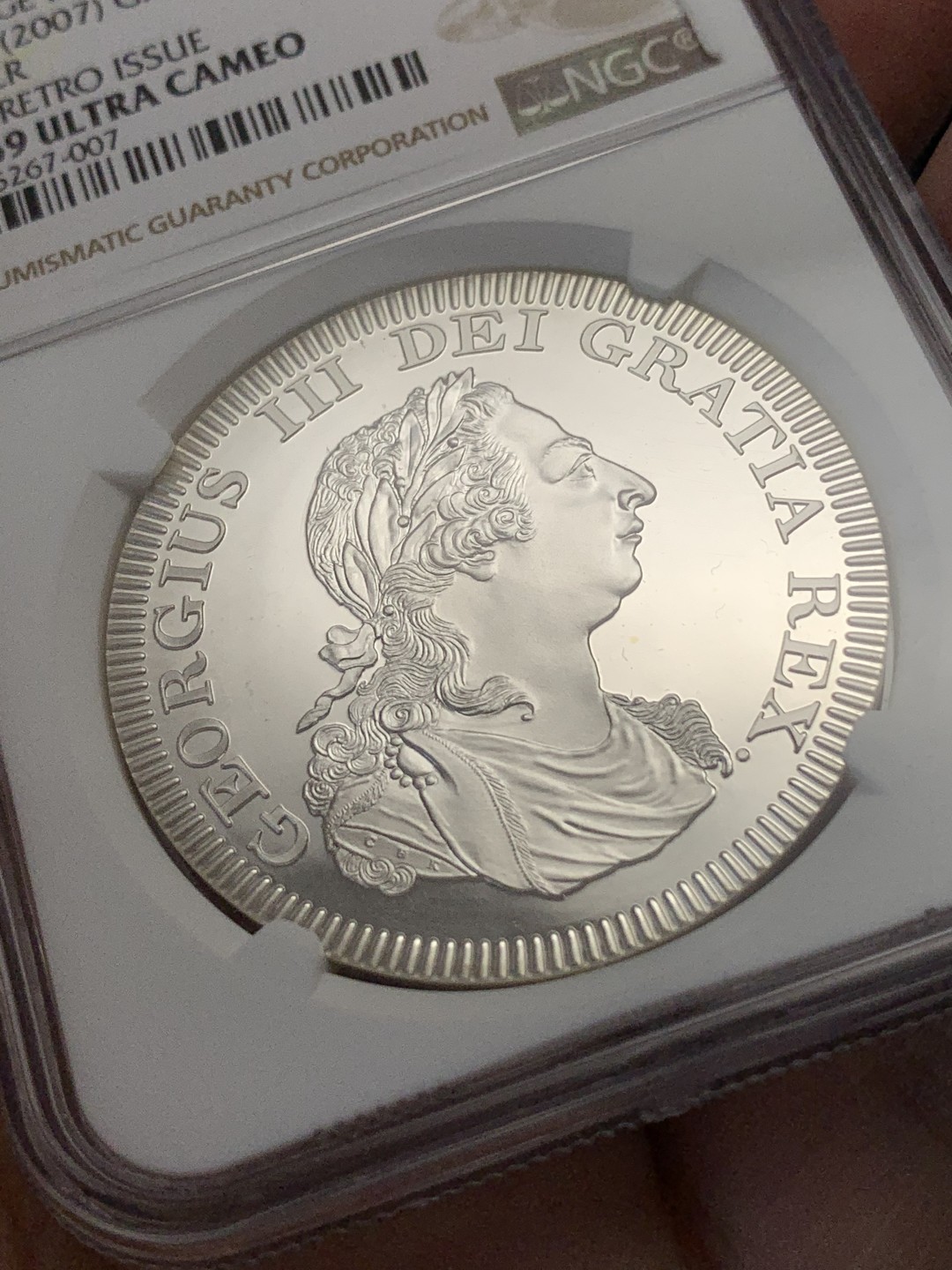 《竞宝斋》第108场-周日，周一 ，周四3场连拍（全场包邮） NGC PF69UC“1808”英国乔治三世10R，银版仅制造50枚，十分罕见，顶级品相