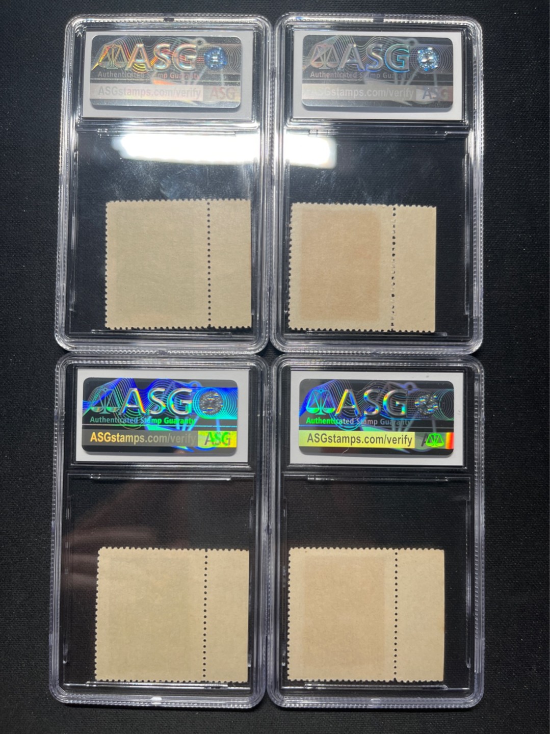洪涛臻品 精选邮票限时拍卖第六十三期 纪1原版新全 ASG85分OP，左边纸一套。最严格时期一次性出分，全部85带OP非常难得，相当于JT票的90分以上水平。1949年新中国发行的第一套纪念邮票，相当于一版纸币在PMG中的位置。原版票资源非常稀缺，能评级的更是少之又少，每一套都值得珍惜。随着ASG评级的推动，老纪特原版资源必将成为纸币中的牧马图。注意提前布局上车