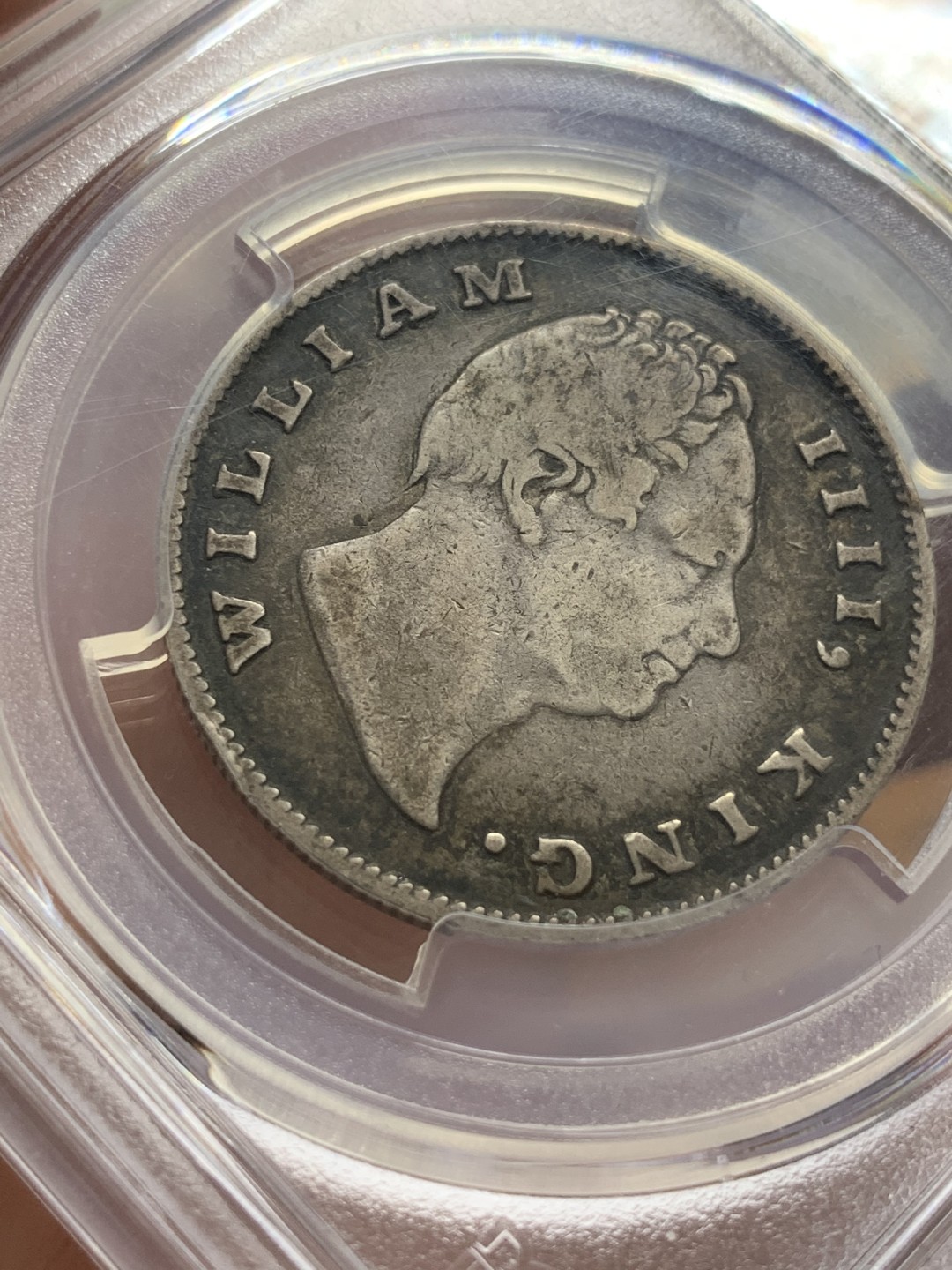 《竞宝斋》第108场-周日，周一 ，周四3场连拍（全场包邮） PCGS VF30 威廉四世 印度 卢比 深彩包浆 有分的不多 低估品种 状态不错 可藏