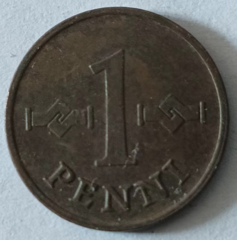 泡泡堂第127期  世界硬币专场（无押金，无佣金，捡漏，全场20包邮，偏远地区除外） 芬兰铜一分