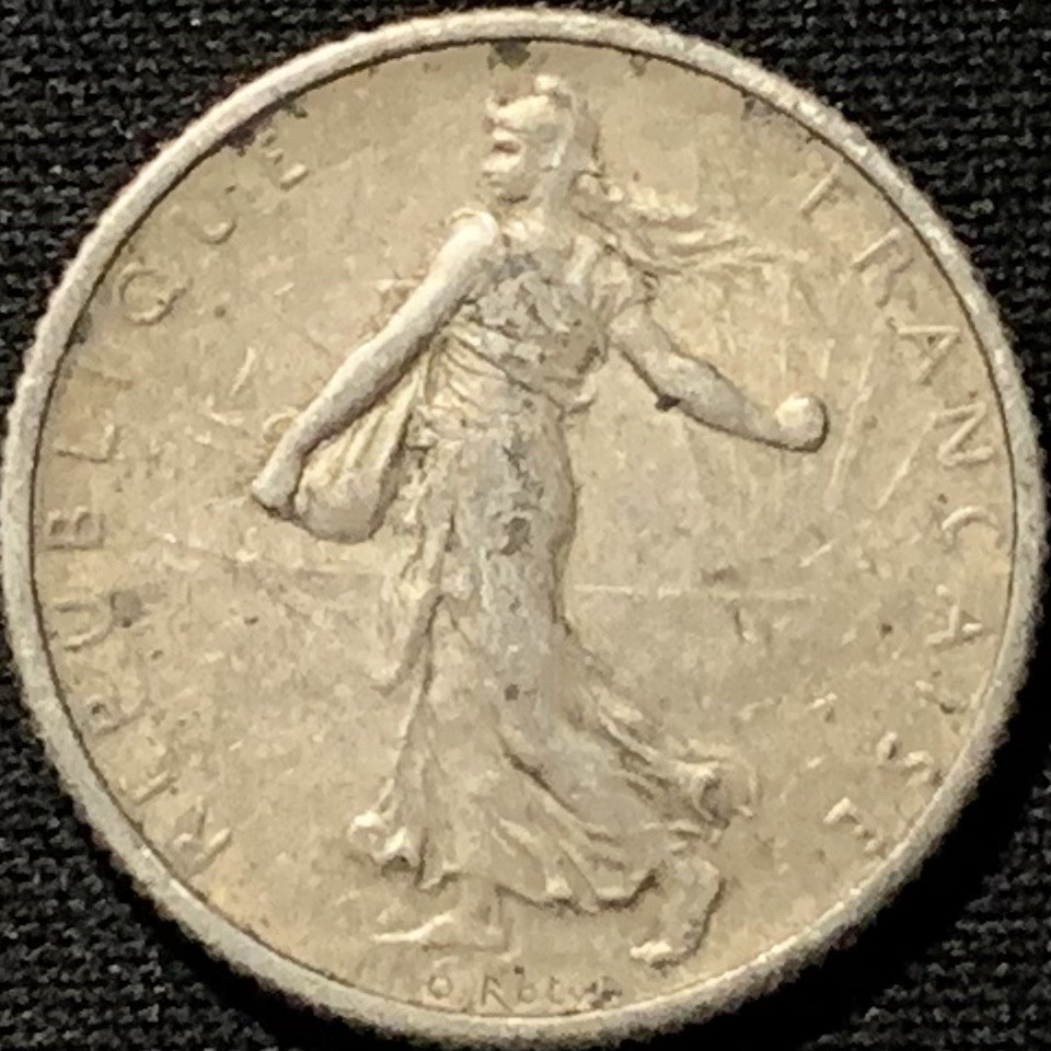 紫瑗钱币——第227期拍卖 法国 1917年 播种女神 1法郎 5克 0.835银