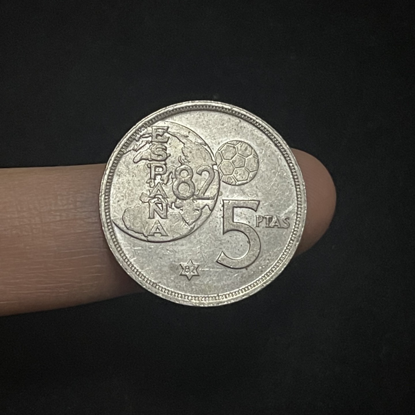 外国硬币0元起拍（16） 西班牙5比赛塔世界杯纪念币