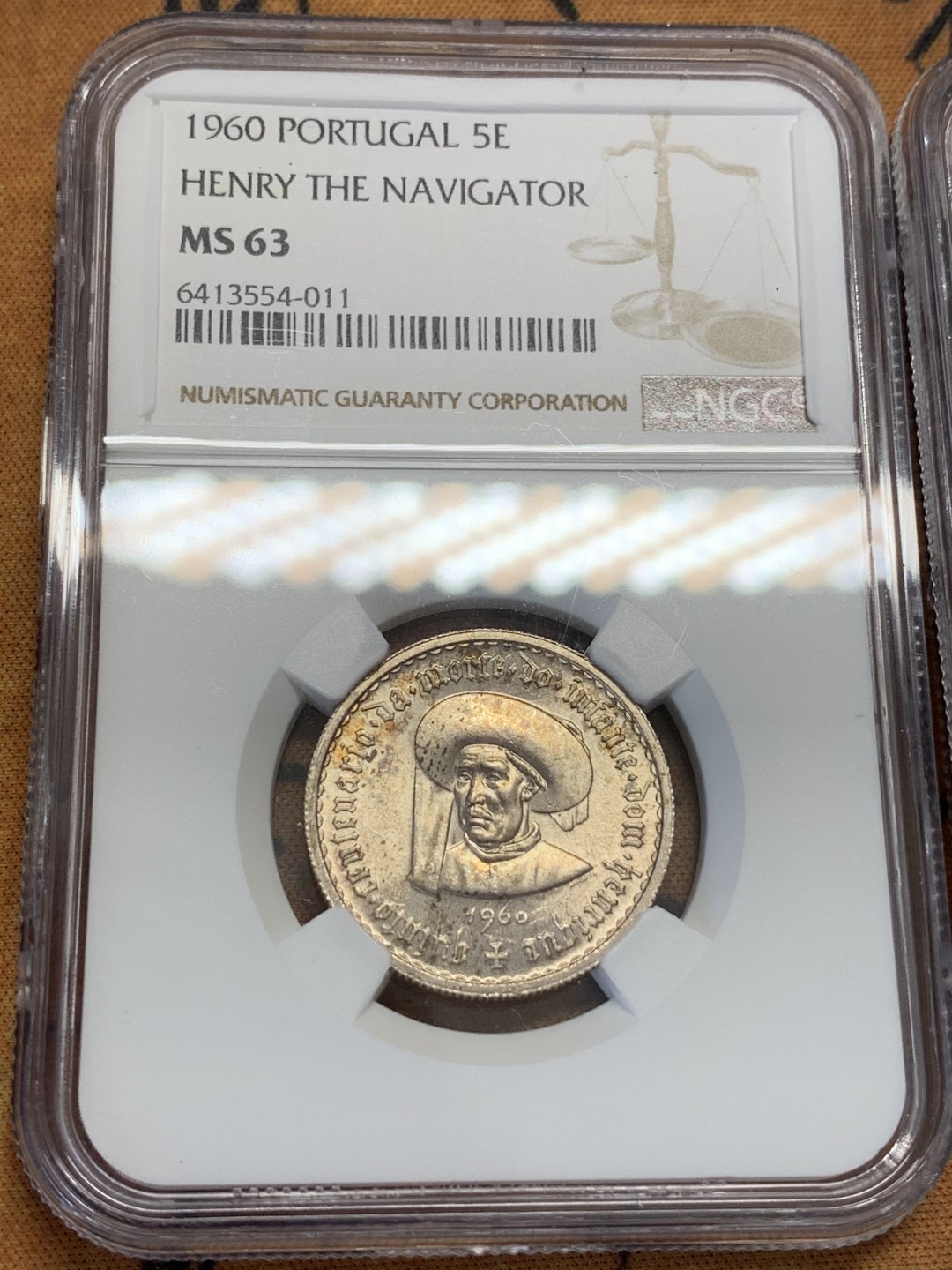 《竞宝斋》第109场-周日，周一 ，周四3场连拍（全场包邮） NGC 葡萄牙1960年5、10、20埃斯库多银币3枚套