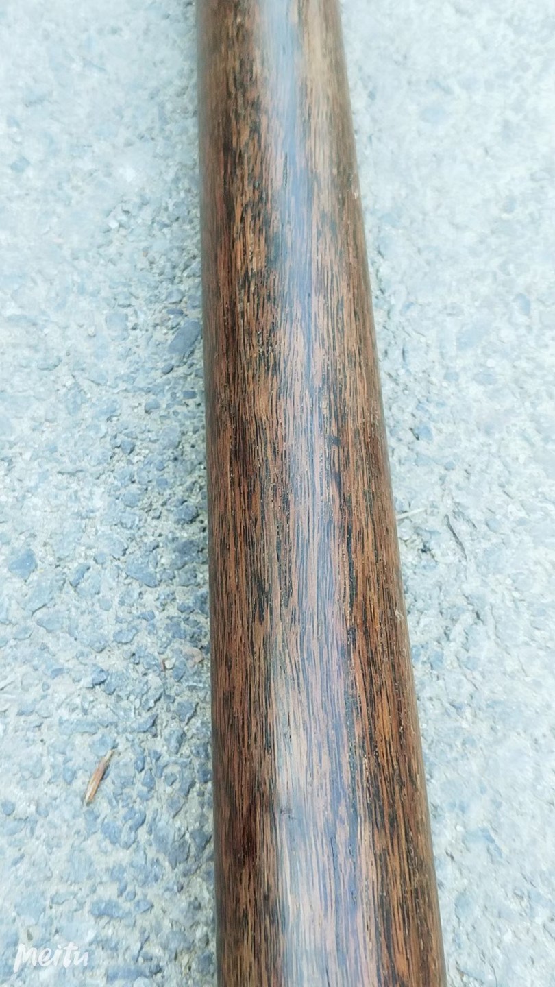 下乡收檀木老秤杆 花纹清晰 完整全品