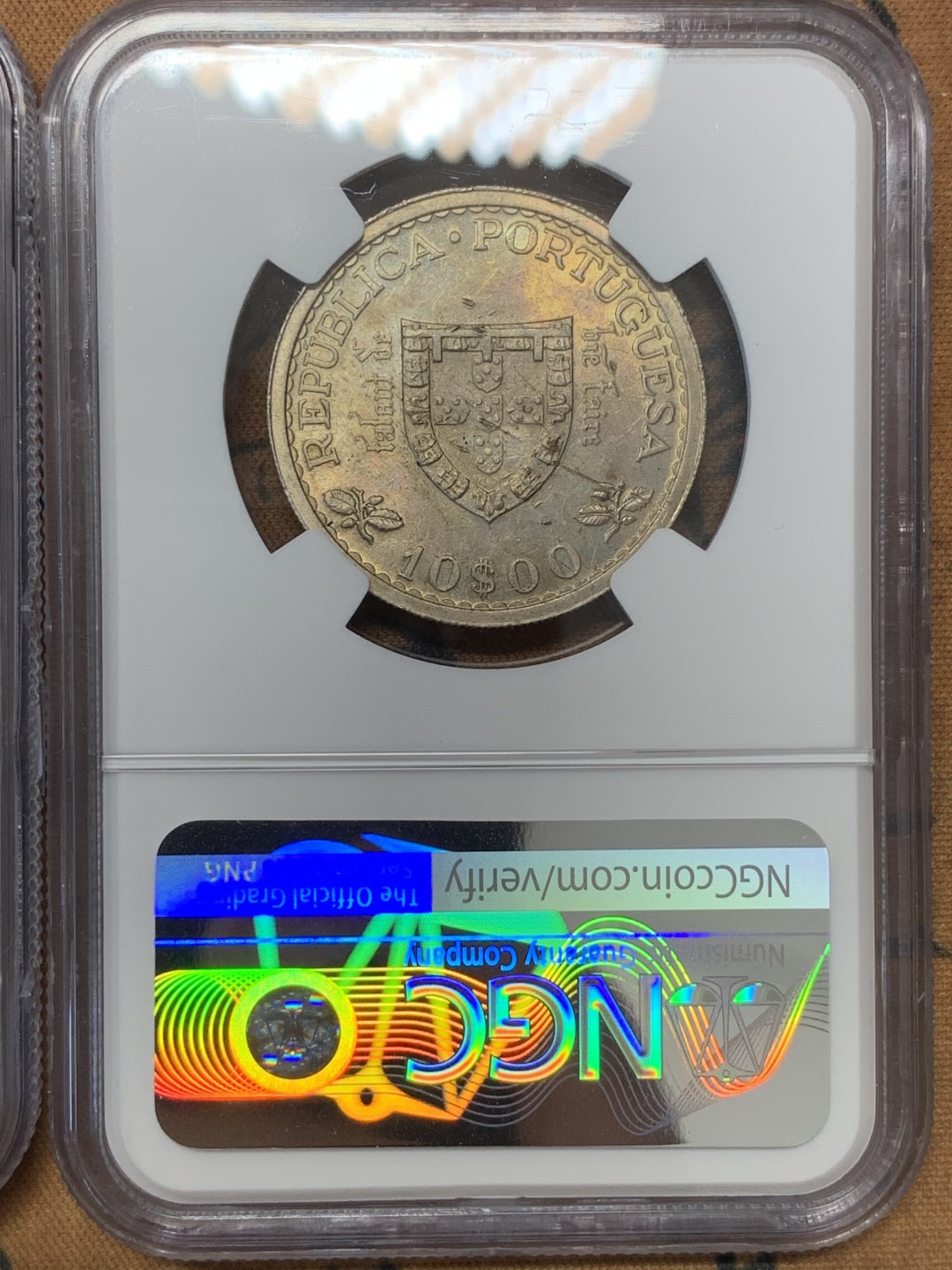 《竞宝斋》第109场-周日，周一 ，周四3场连拍（全场包邮） NGC 葡萄牙1960年5、10、20埃斯库多银币3枚套