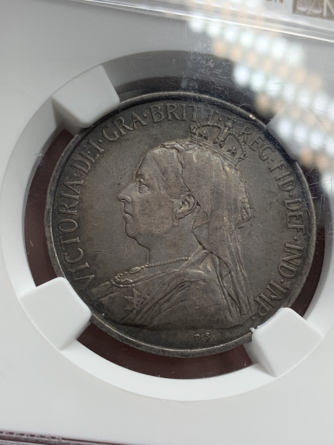 《竞宝斋》第109场-周日，周一 ，周四3场连拍（全场包邮） NGC XF45 1901年 英属塞浦路斯 18皮阿斯特 少见银币 单年份 发行量20W 原味包浆 细节好