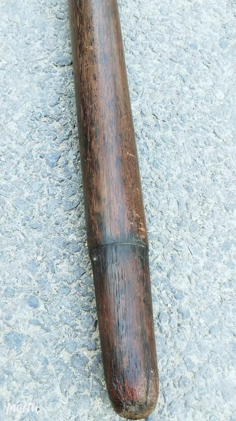 下乡收檀木老秤杆 花纹清晰 完整全品