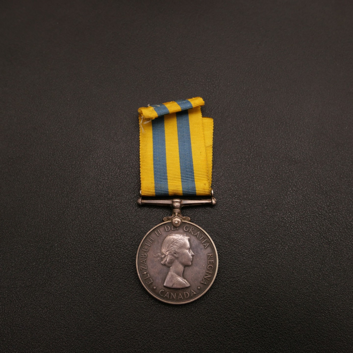 勋章奖章交易所10月29日群拍 银质加拿大版朝鲜战争奖章（授予奥伯格）