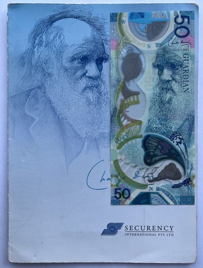 2022第37场：精品测试钞、纪念券专场 - 罕见版本 英诺 2015版达尔文50塑料测试钞册装UNC（版二）