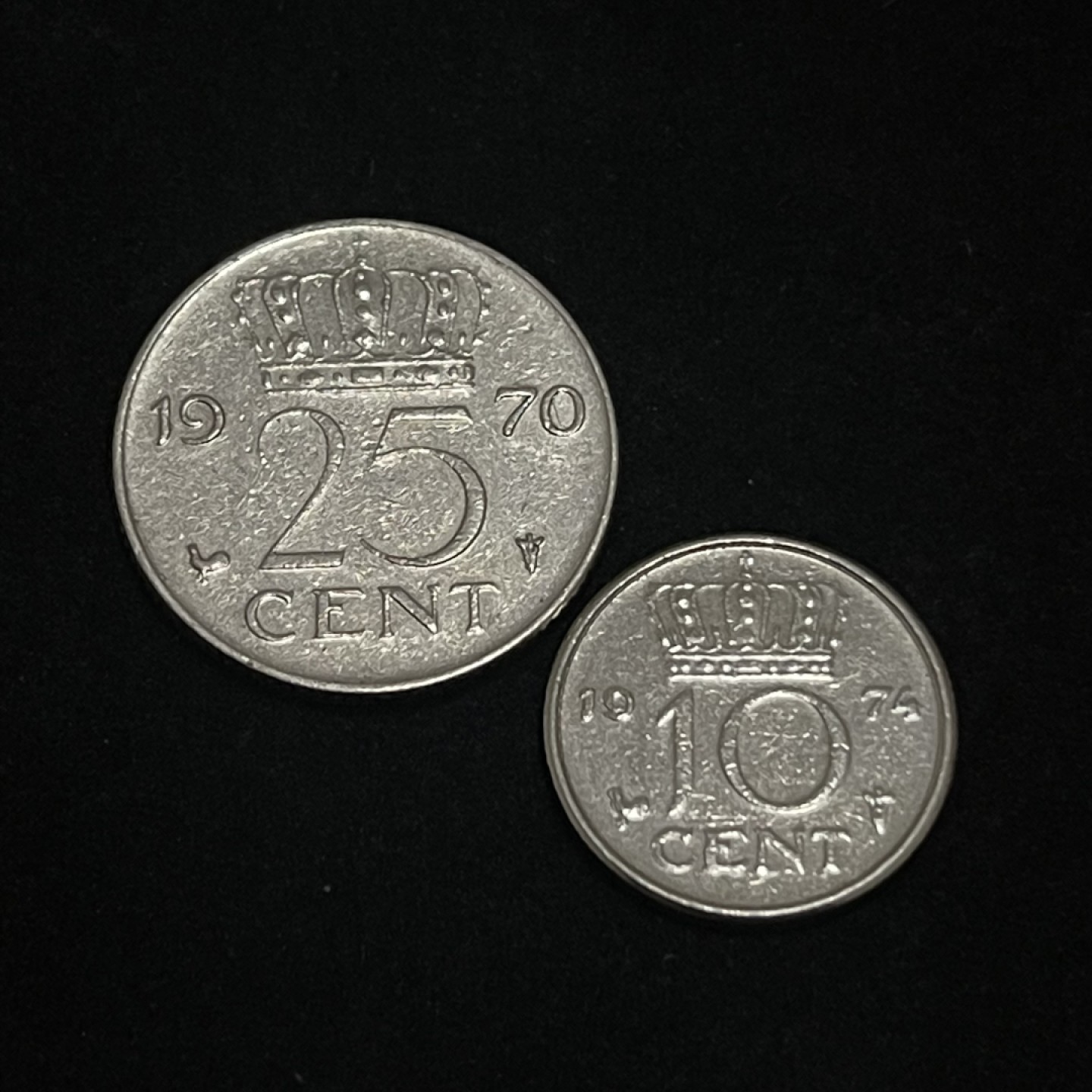 外国硬币0元起拍（16） 荷兰10，25分