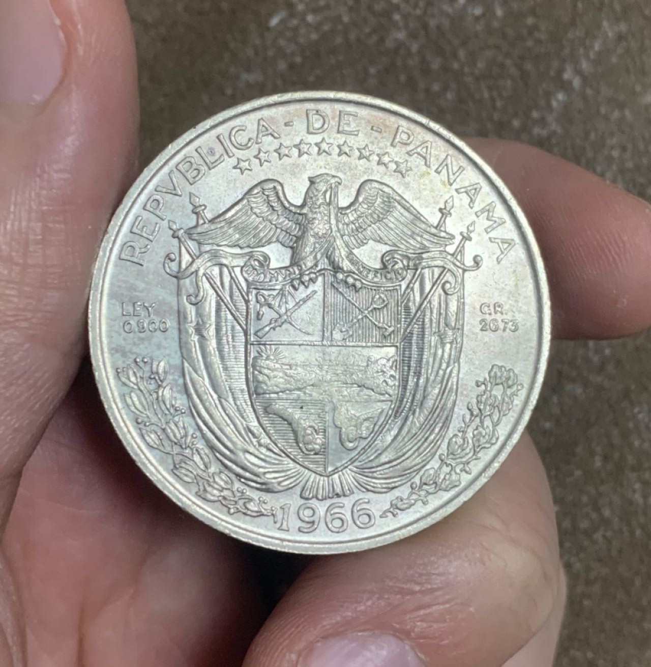 巴拿马 1966年 1巴波亚银币