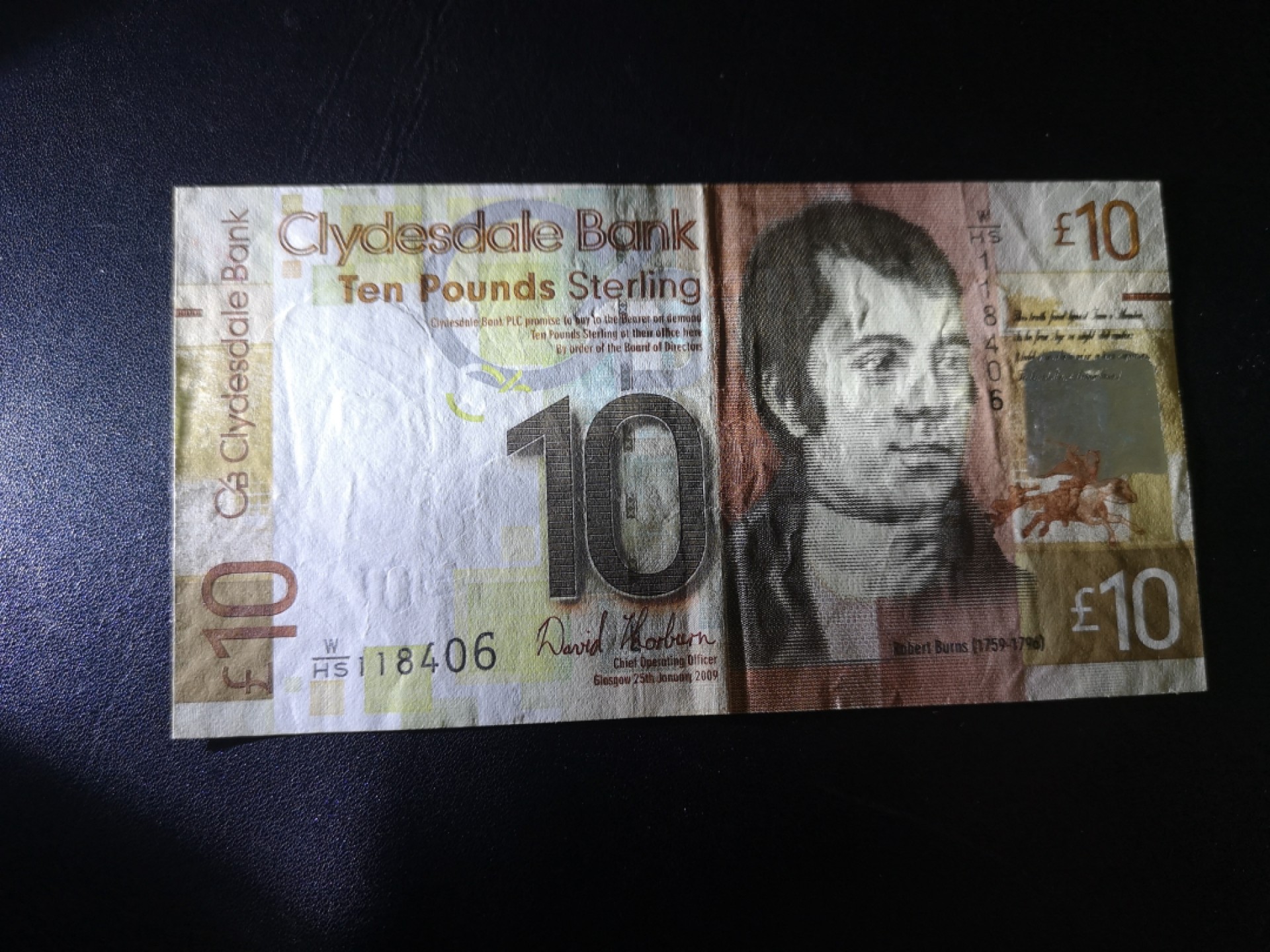 《外钞收藏家》第二百一十二期 苏格兰克莱斯戴尔银行10镑 首发冠 8品左右