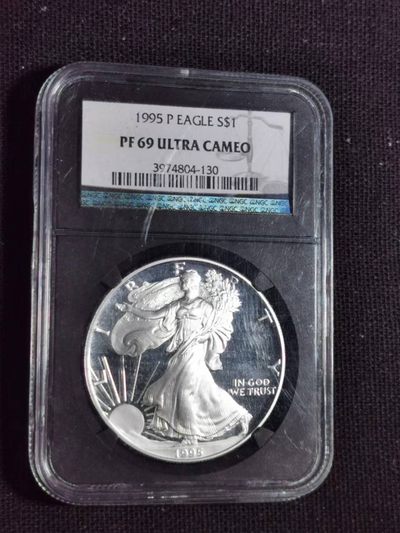刘世昌艺术品销售中心～虎踞龙蟠*金杨在线联拍群第322期  - 美国1995年自由女神1盎司精制银币（NGC  PF69UC  串号：3974804-130）1枚。