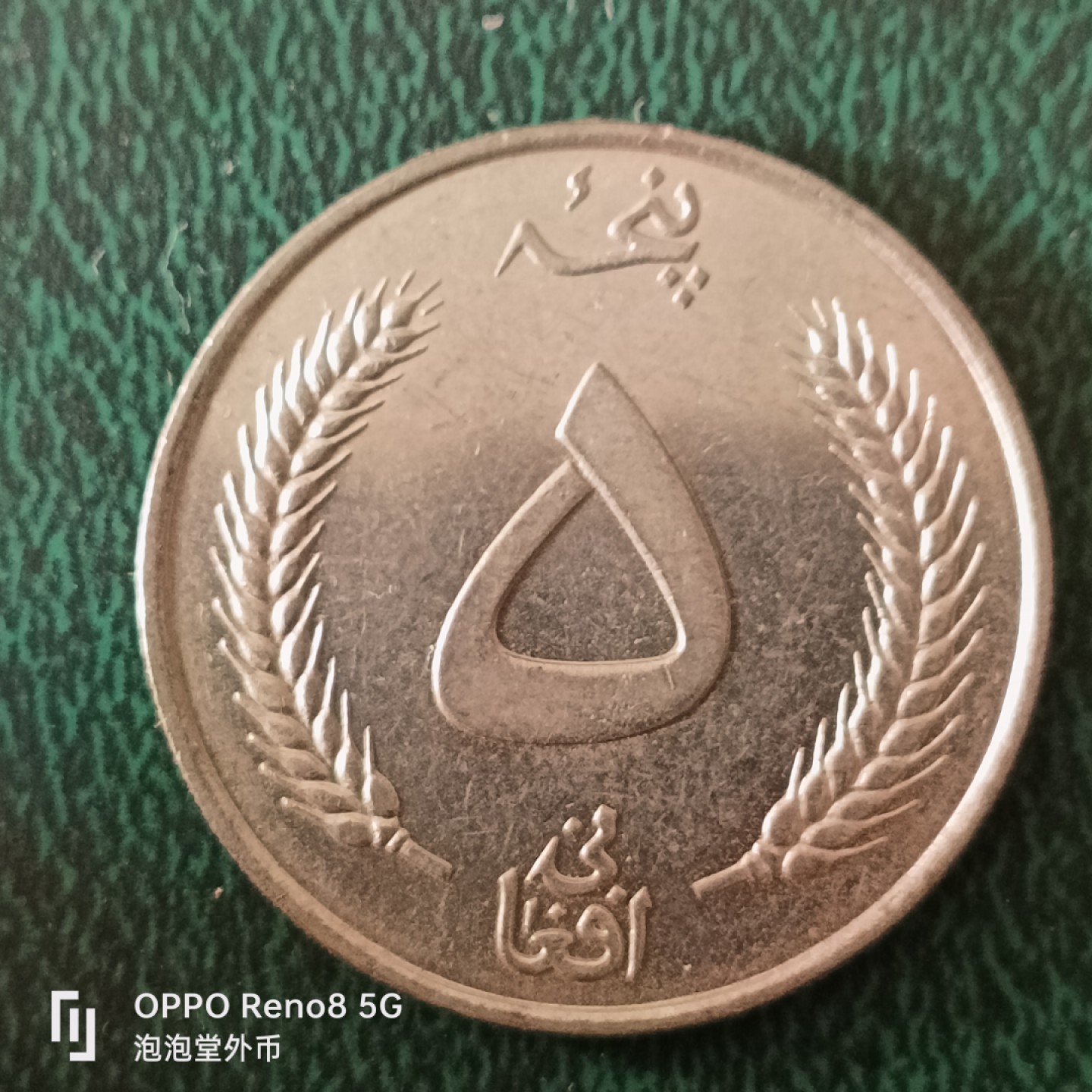 泡泡堂微拍第十三幕硬币，纸币，零佣金，零押金，满二十元包邮 阿富汗纪念5尼大币