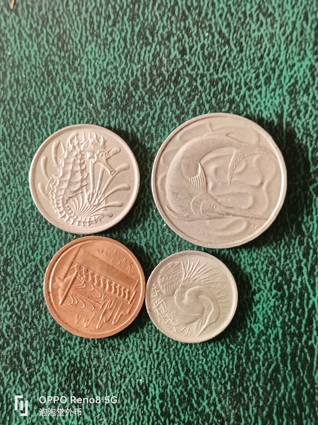 泡泡堂微拍第十三幕硬币，纸币，零佣金，零押金，满二十元包邮 新加坡老四个