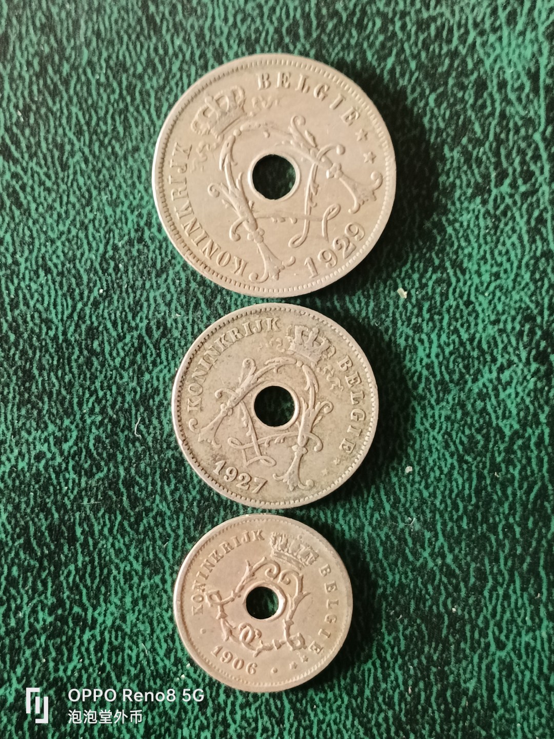 泡泡堂微拍第十三幕硬币，纸币，零佣金，零押金，满二十元包邮 比利时二十年代荷文版三个