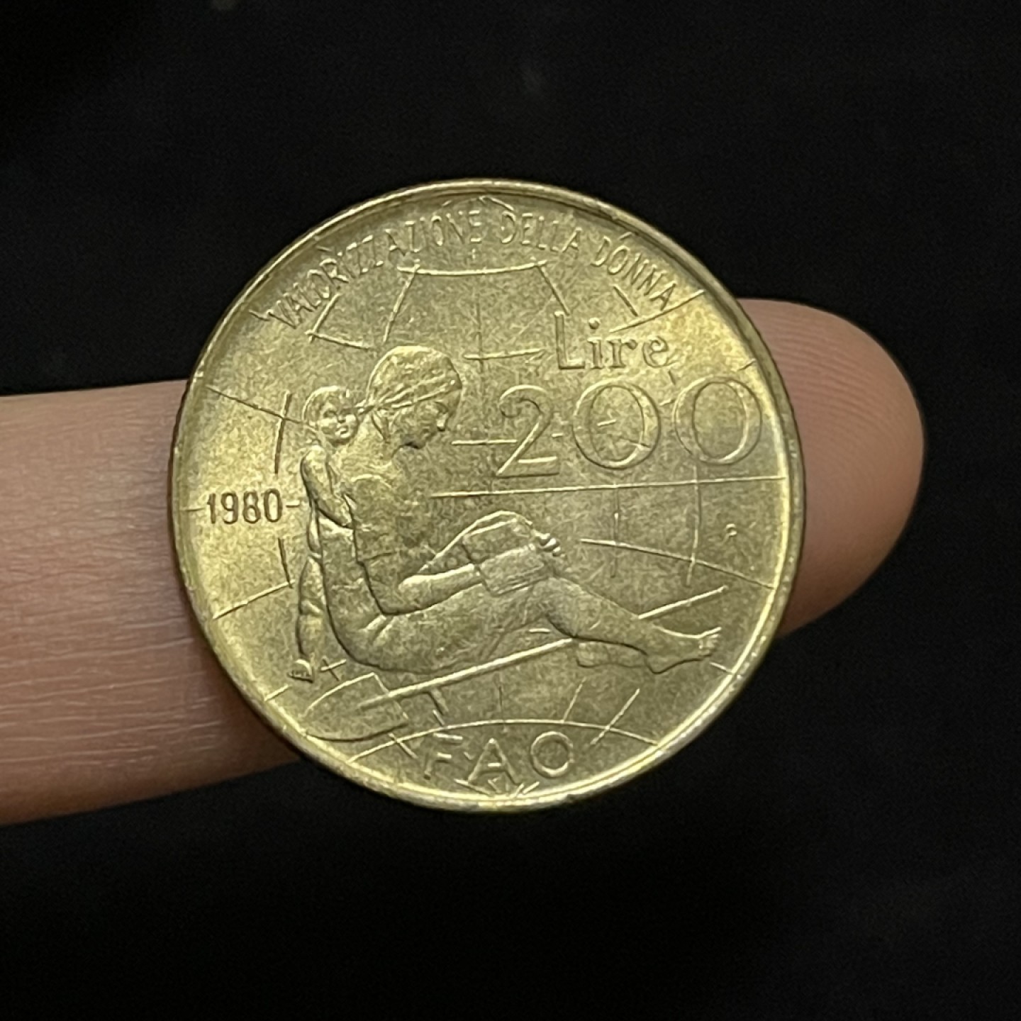 外国硬币0元起拍（17） 意大利200里拉