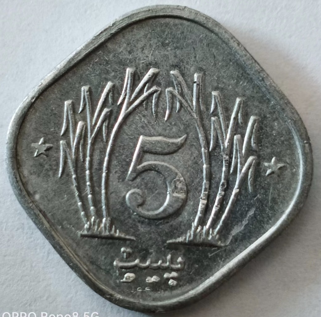 泡泡堂第148期  世界硬币专场（无押金，无佣金，捡漏，全场20包邮，偏远地区除外） 巴基斯坦五分