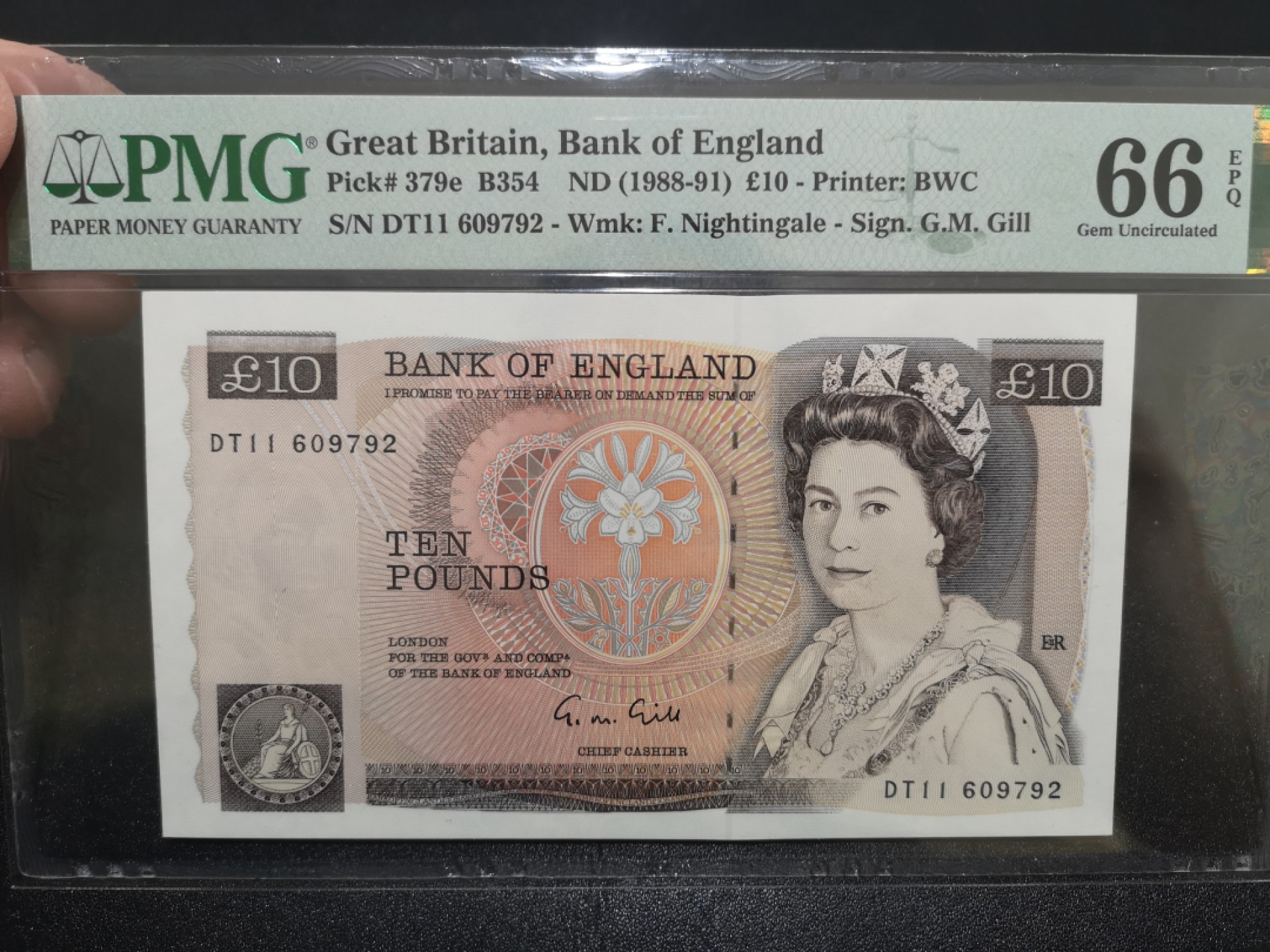 《外钞收藏家》第二百一十二期 1988-91年英国D序列10镑 PMG66 BWC版
