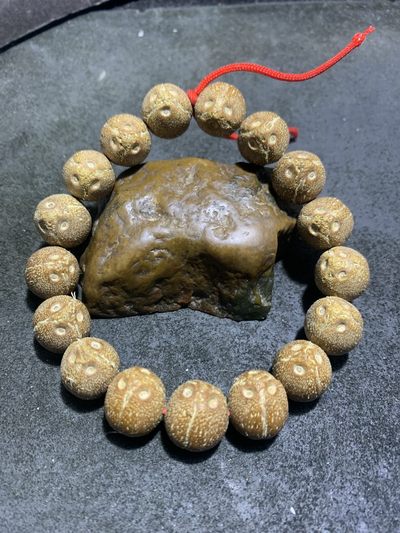 精美印尼老树紫金鼠闷墩前鼠后猫菩提手串一条！ - 精美印尼老树紫金鼠闷墩前鼠后猫菩提手串一条！