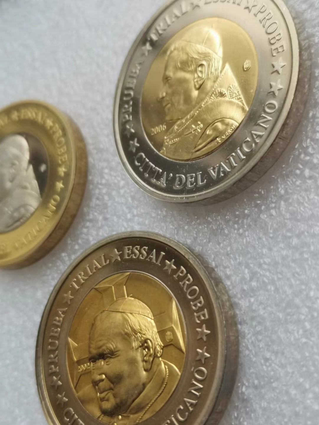 瓶子🏺第63期拍卖会 梵蒂冈欧元高浮雕样币3枚套