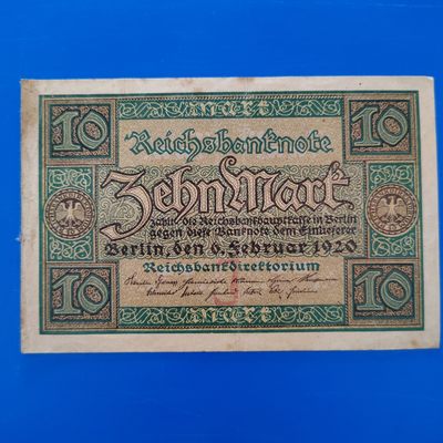 王之爱好～外国纸币 - 1920年，10马克，德国纸币