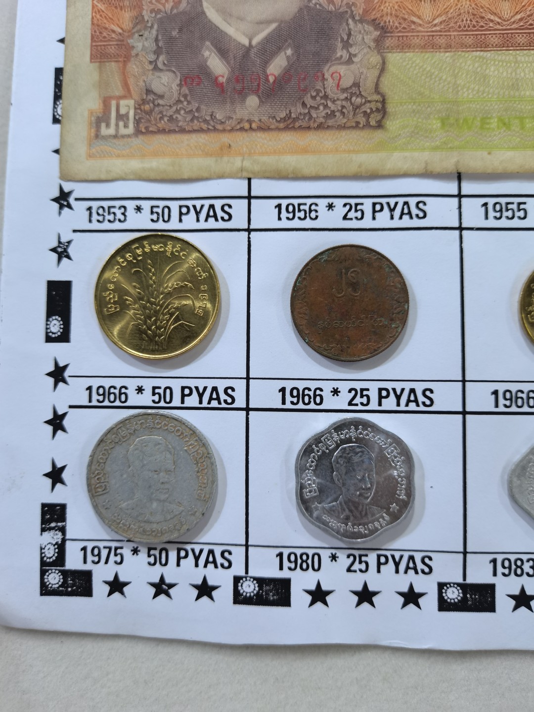 爱淘收藏第四期：外国（地区）硬币钱币 缅甸50/60年代钱币纪念册