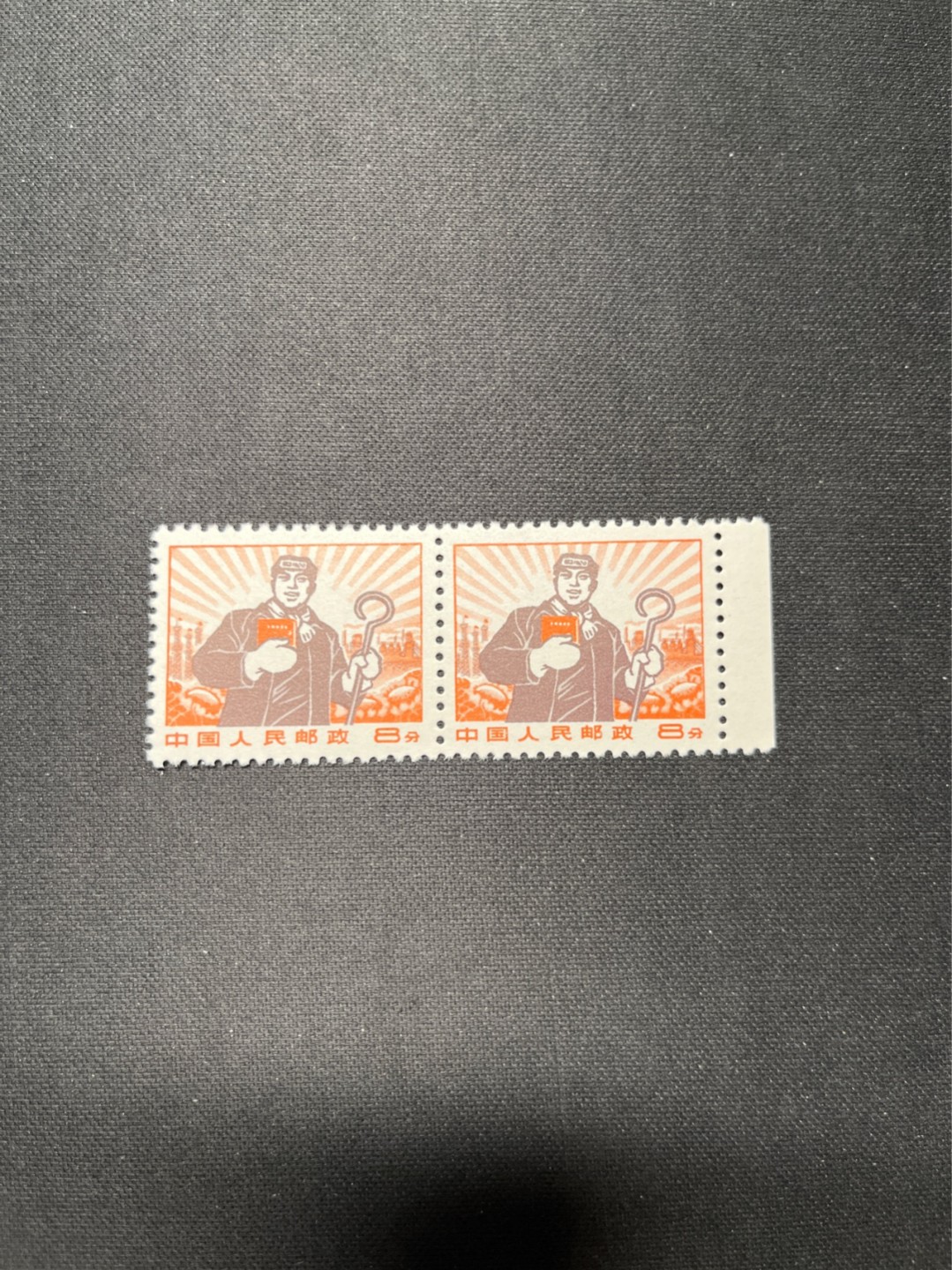 洪涛臻品 精选邮票限时拍卖第六十六期 普无号，工人2连版撕全品嘎嘎绝