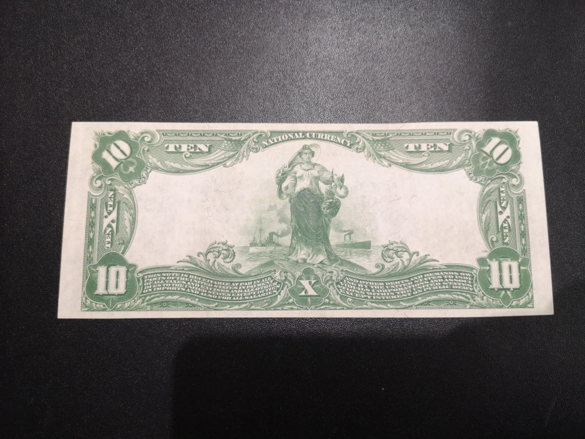 《外钞收藏家》第二百一十二期 1902年美国10美元 老版大票幅 近全新 角如图瑕疵