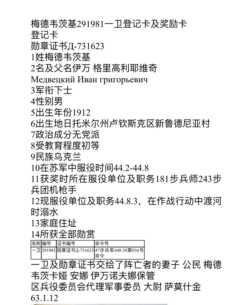 大猫徽章拍卖第206期 苏联43一卫联号 档案齐全 尾号80一卫有珐琅有损
