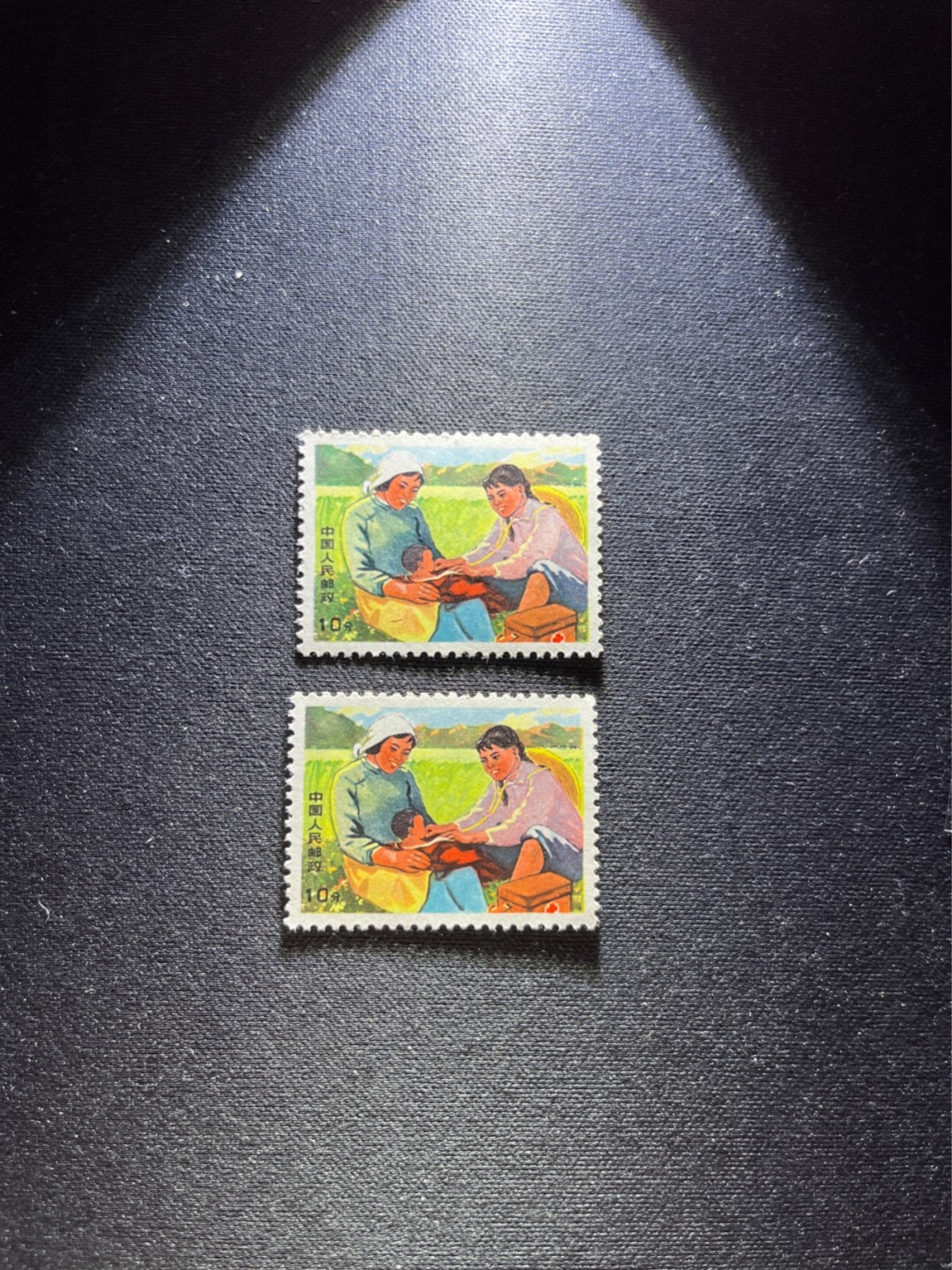 洪涛臻品 精选邮票限时拍卖第六十六期 文17  10分  2枚一组，版撕票，几乎全品，个别齿微弱，喜欢不要错过！《ASG评级处于初级阶段，注意建仓便宜的版撕货，未来市场前景不可估量！！！！》