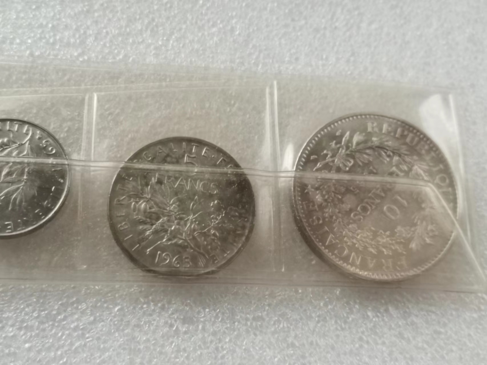 瓶子🏺第63期拍卖会 法国1965年7枚套2枚银币