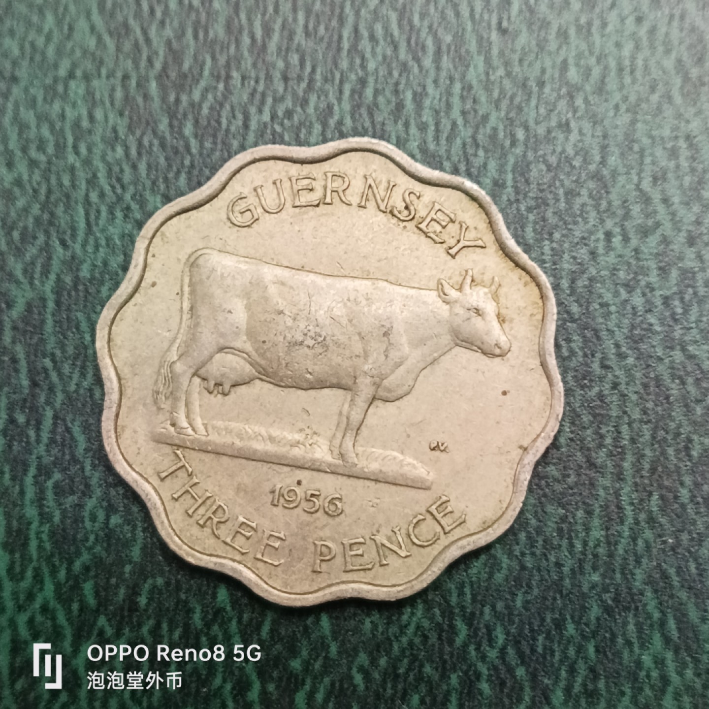 泡泡堂微拍第十四幕硬币，纸币，零佣金，零押金，满二十元包邮 根西岛五六年三便士。