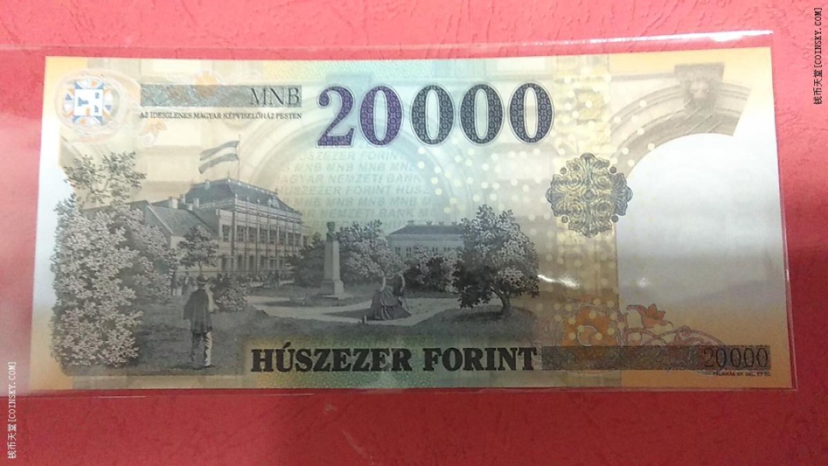 匈牙利2016年20000福林 非洲纸币 实物图 UNC 
