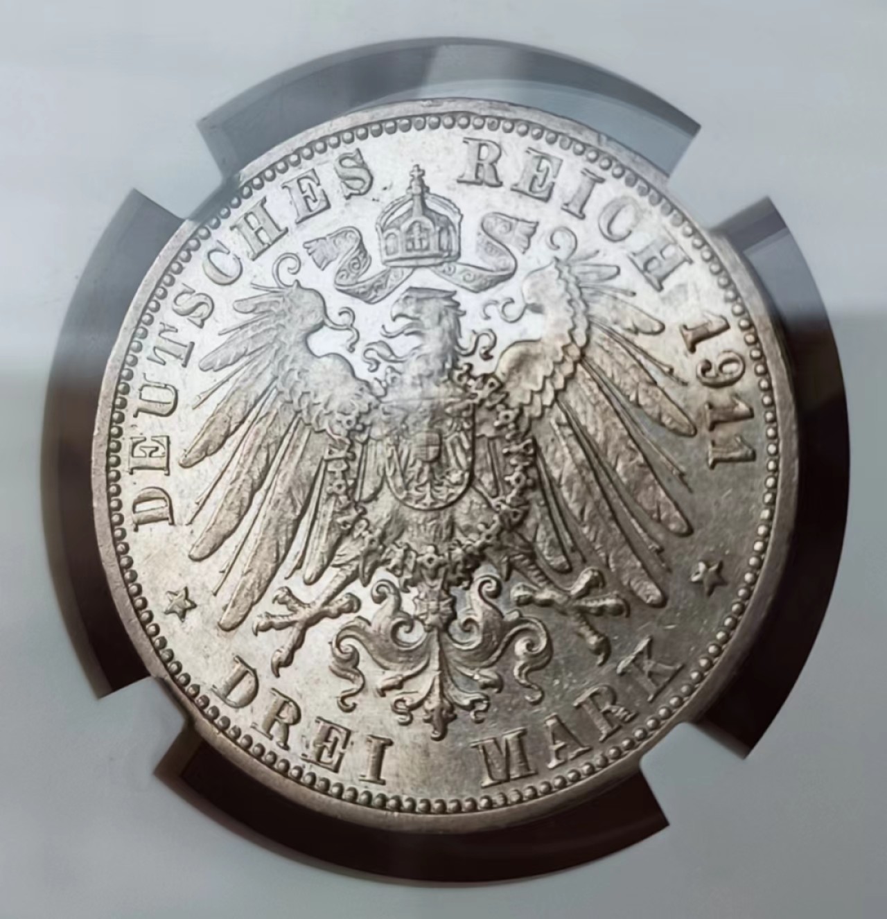 瓶子🏺第63期拍卖会 德国1911年符腾堡3马克银币