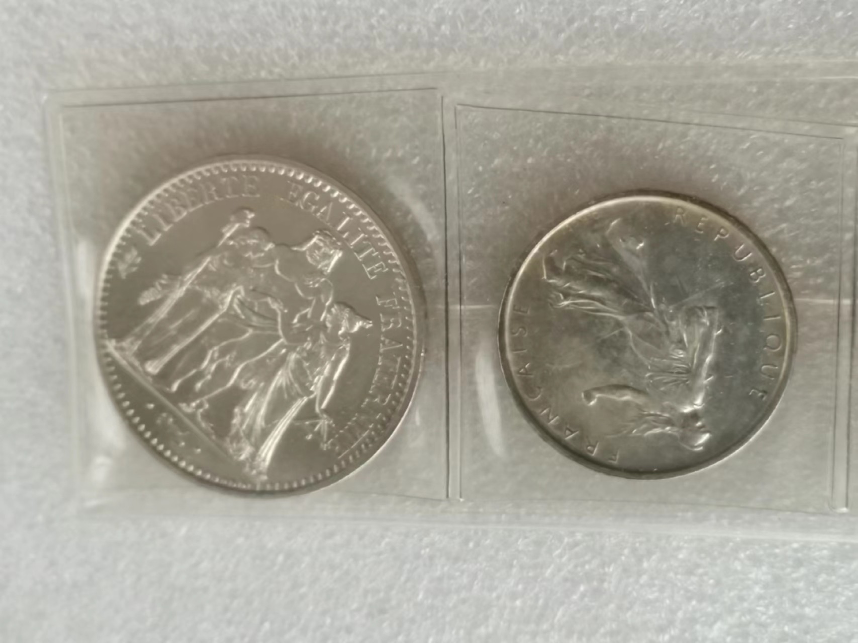 瓶子🏺第63期拍卖会 法国1965年7枚套2枚银币