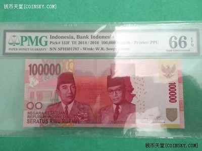 印度尼西亚2014年版(2016年)100000(10万)卢比 纪念钞 亚洲纸币 实物图 UNC  - 印度尼西亚2014年版(2016年)100000(10万)卢比 纪念钞 亚洲纸币 实物图 UNC 