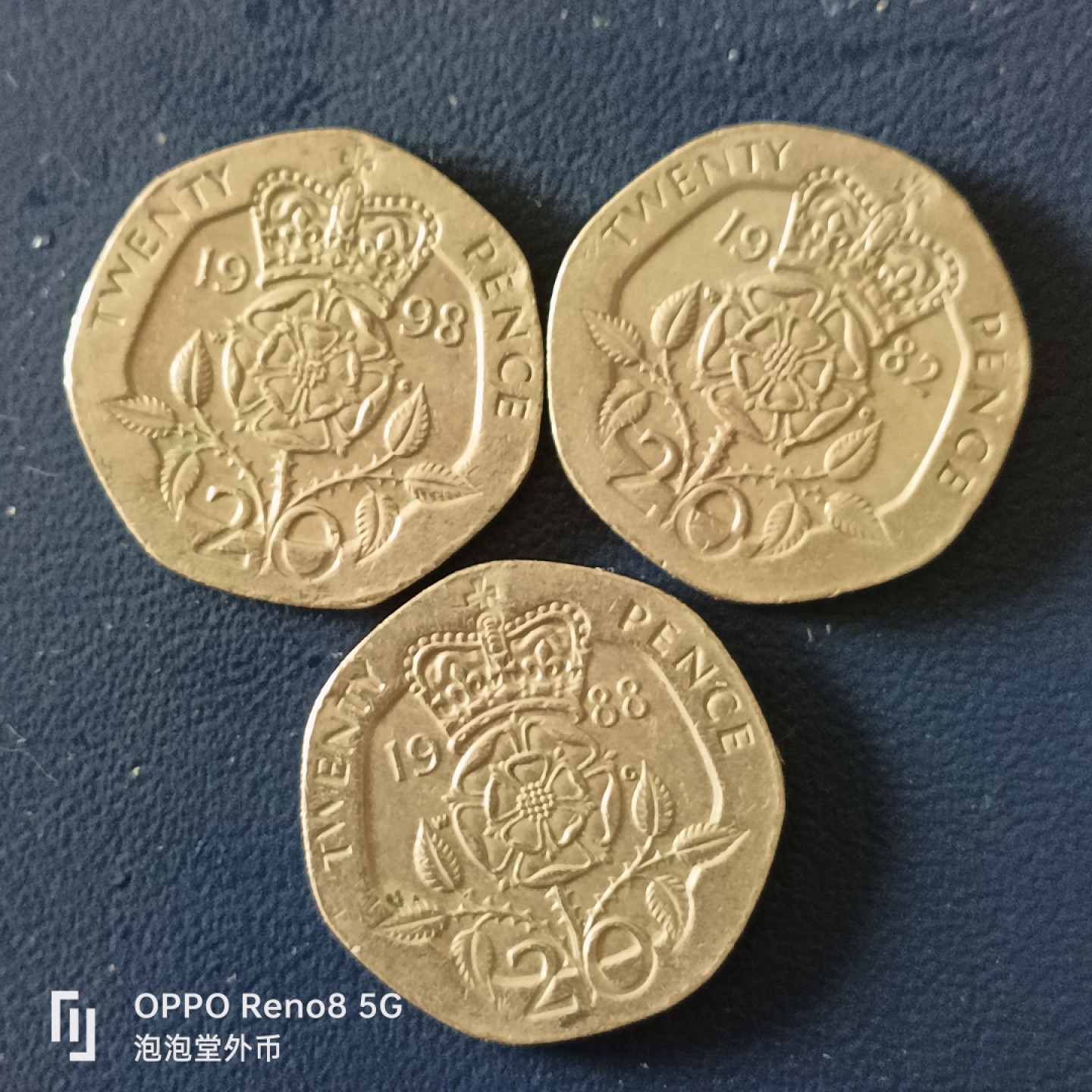 泡泡堂微拍第十五幕硬币，纸币，零佣金，零押金，满二十元包邮 英国老中青女王20便士