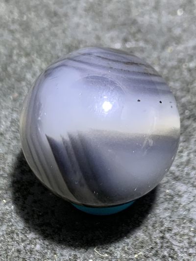 精美天然天眼千层纹高玉化巴西玛瑙2.0圆珠一颗， - 精美天然天眼千层纹高玉化巴西玛瑙2.0圆珠一颗，