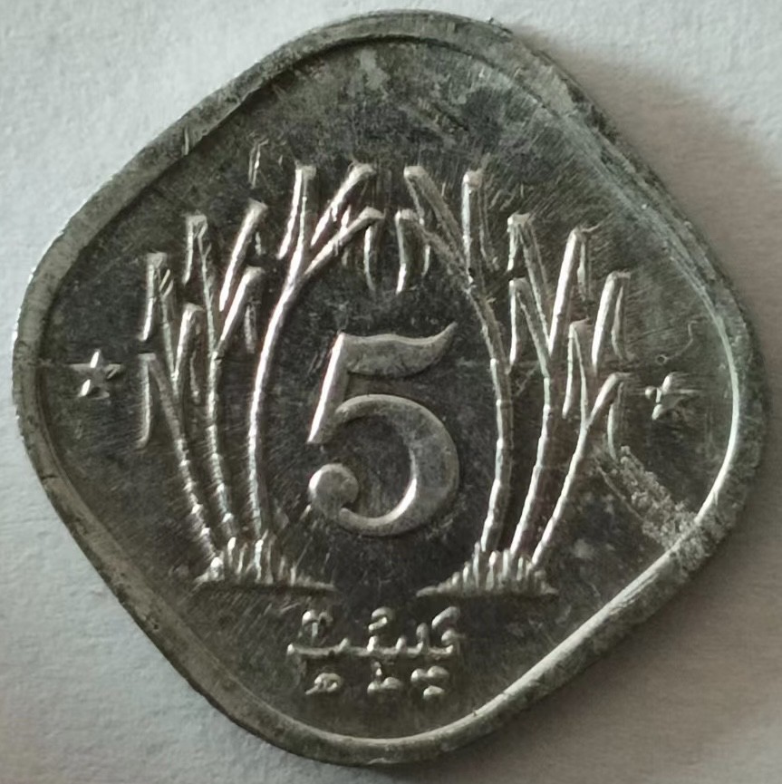 泡泡堂第148期  世界硬币专场（无押金，无佣金，捡漏，全场20包邮，偏远地区除外） 巴基斯坦五分