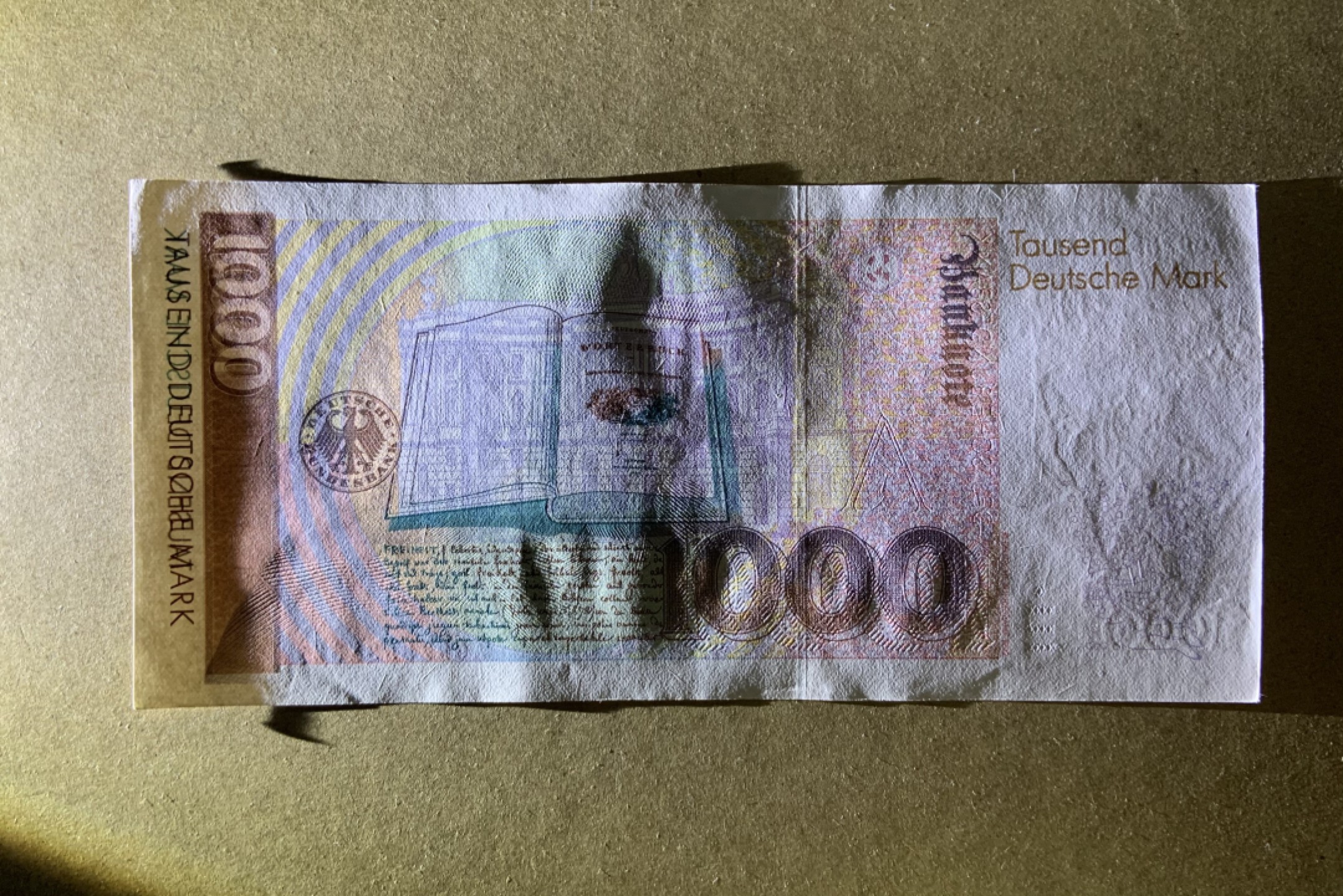 收藏联盟Quantum Auction 第204期拍卖 德国联邦1991年1000马克 品相AU 童话大师格林兄弟