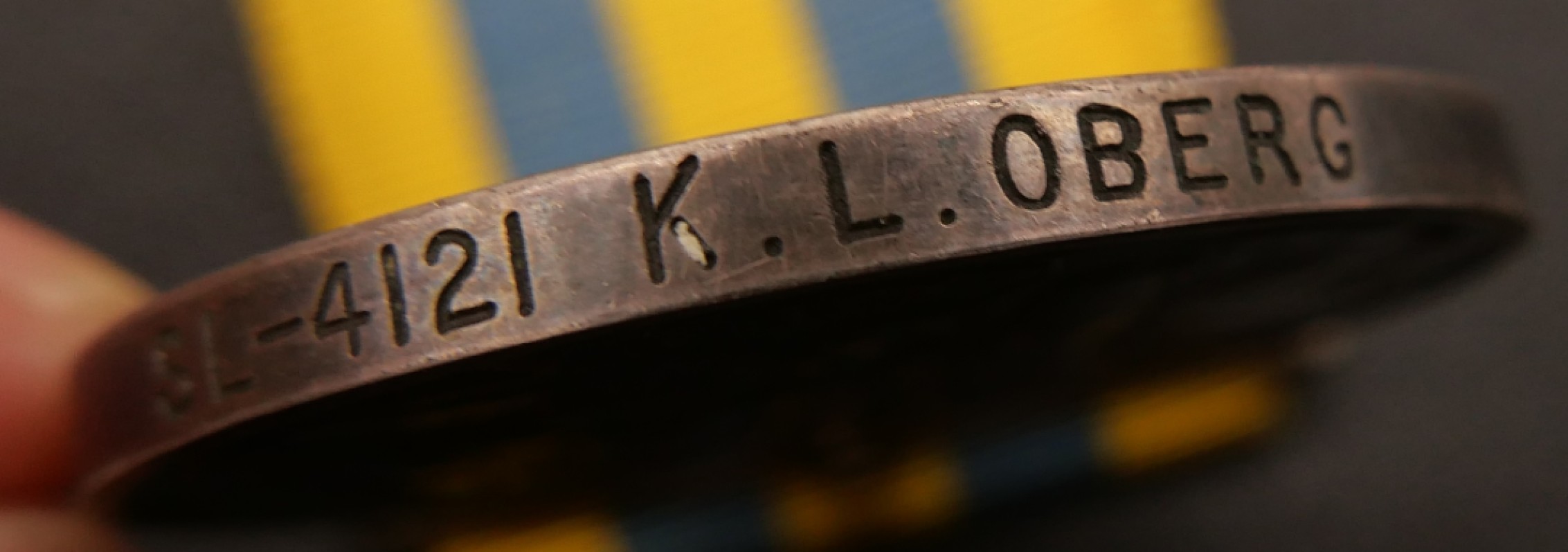 勋章奖章交易所10月29日群拍 银质加拿大版朝鲜战争奖章（授予奥伯格）