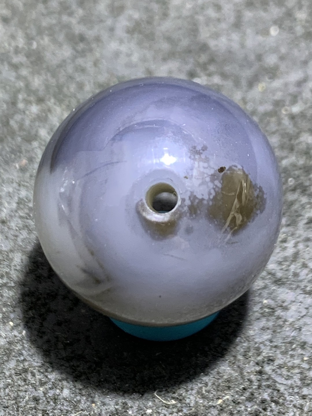 精美天然天眼千层纹高玉化巴西玛瑙2.0圆珠一颗，