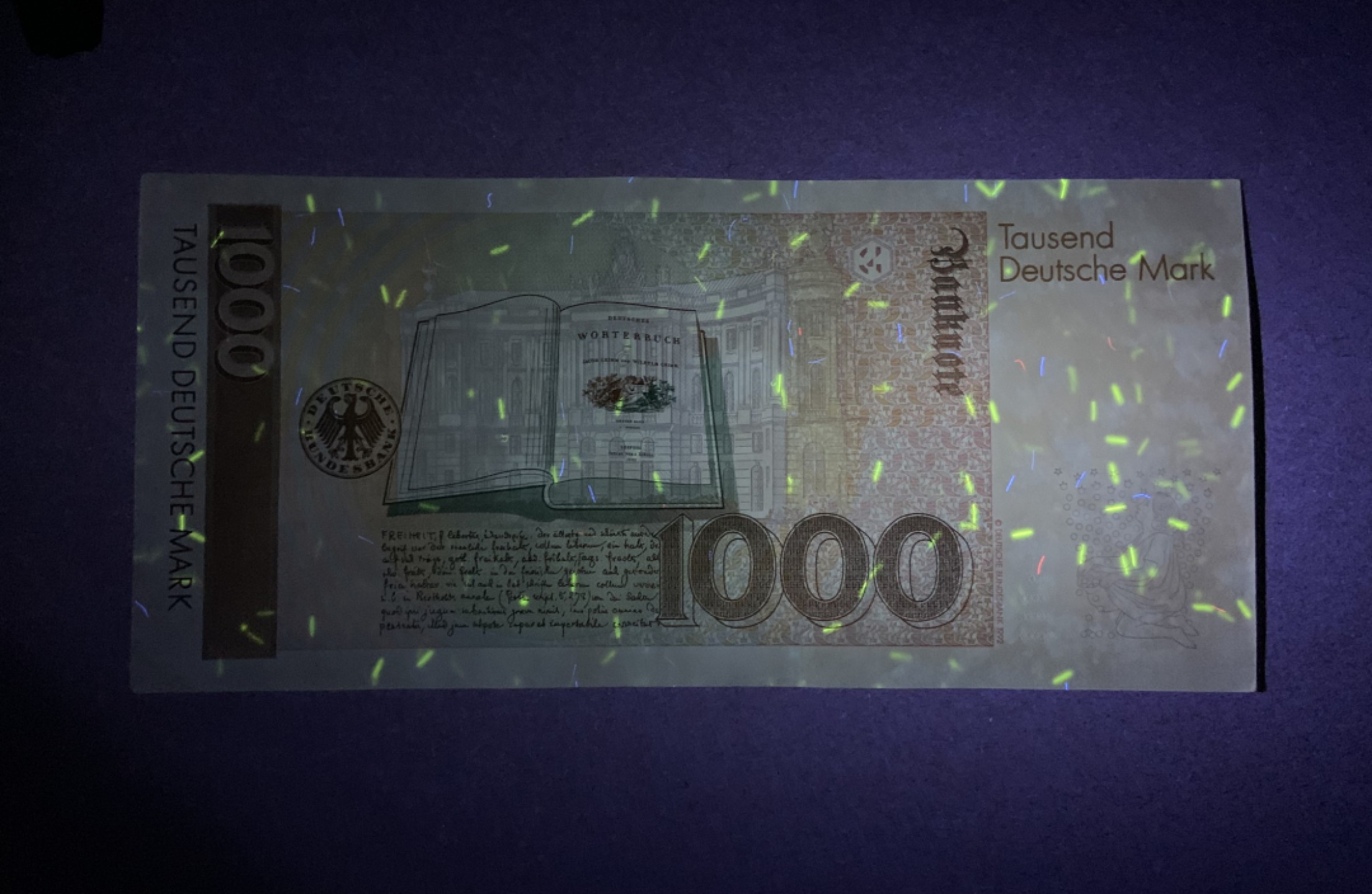 收藏联盟Quantum Auction 第204期拍卖 德国联邦1991年1000马克 品相AU 童话大师格林兄弟