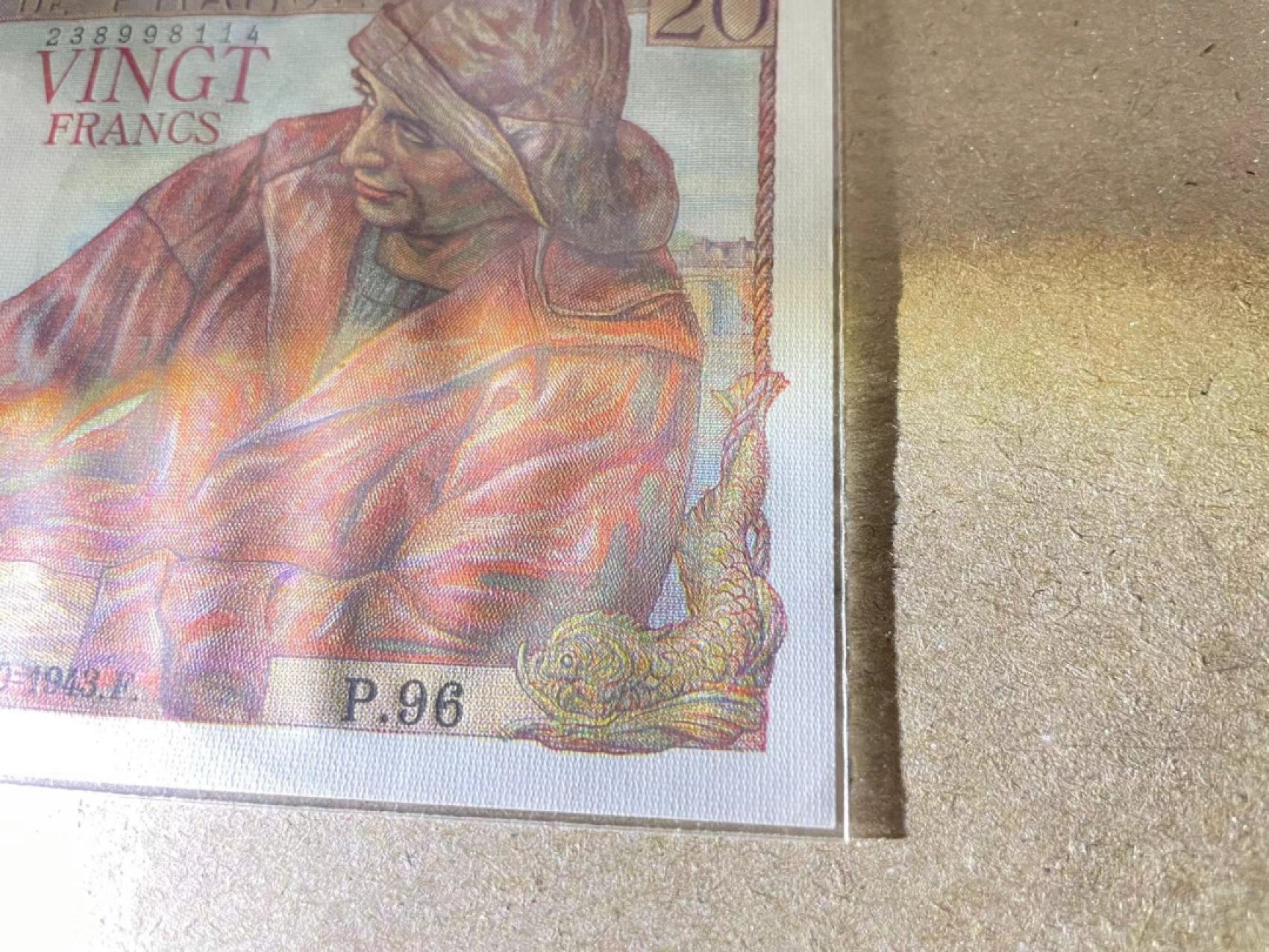 【Blue Auction】✨世界纸币精拍第243期——小双十一专场  【一组3张】法国 1943-47年5-10-20法郎  UNC-