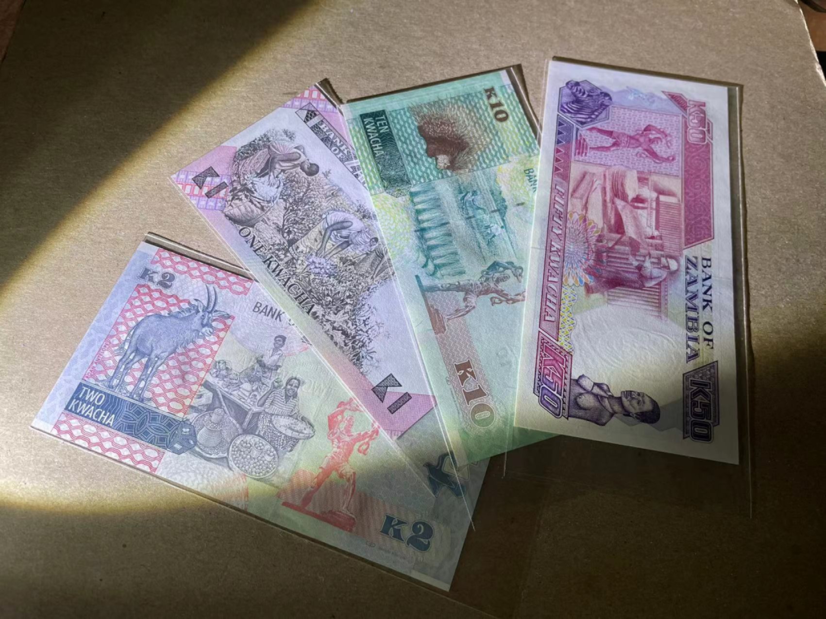 【Blue Auction】✨世界纸币精拍第243期——小双十一专场  【一组8张】埃塞俄比亚、赞比亚纸币一组 全新UNC