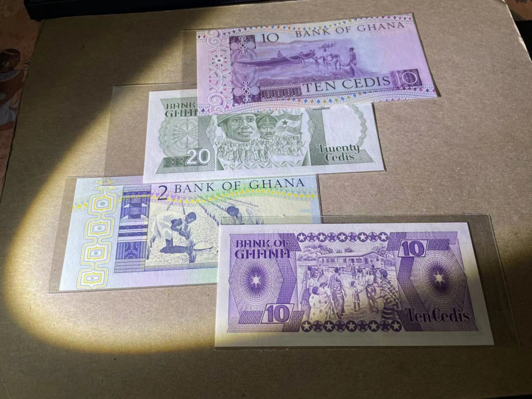 【Blue Auction】✨世界纸币精拍第243期——小双十一专场  【一组8张】加纳不同版本一组 全新UNC