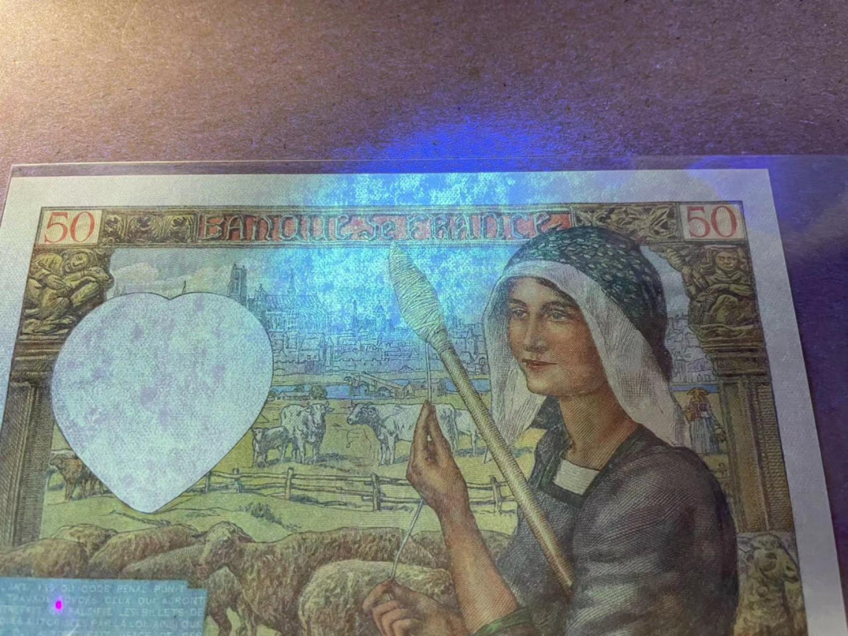 【Blue Auction】✨世界纸币精拍第243期——小双十一专场  【一组2张】法国 1941-47年 50-100法郎 UNC-