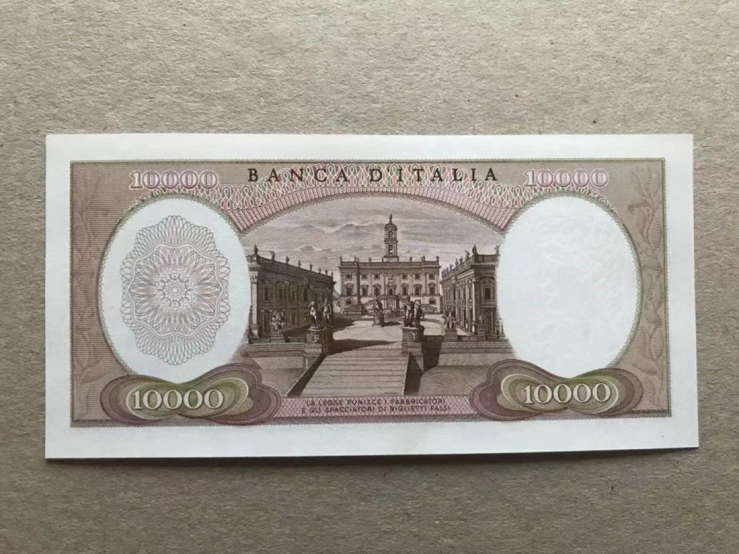 【Blue Auction】✨世界纸币精拍第243期——小双十一专场  意大利 1973年10000里拉 米开朗基罗 全新UNC